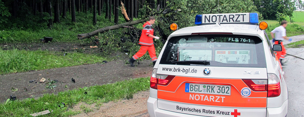 Notarzteinsatz Einsatzfahzeug mit Notarzt