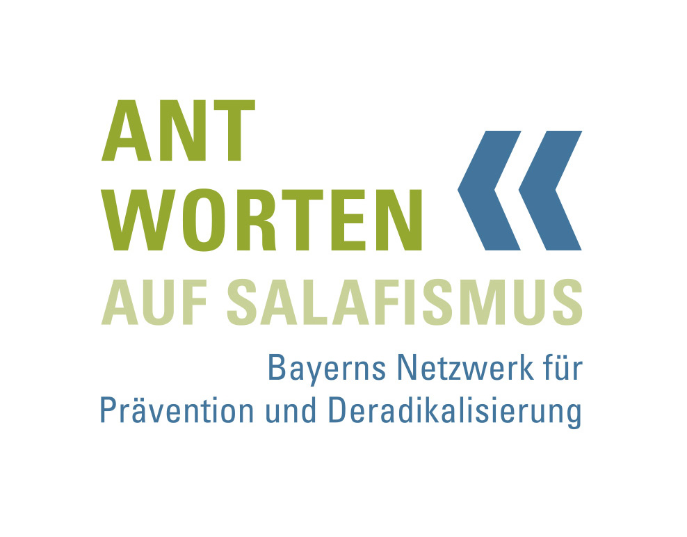 Banner "Antworten auf Salafismus - Bayerns Netzwerk für Prävention und Deradikalisierung"