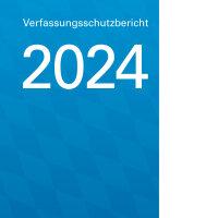 Das Bild zeigt das Cover des Verfassungsschutzbericht 2024 Das Bild zeigt das Cover des Verfassungsschutzbericht 2024